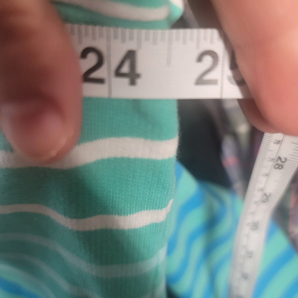 LL Bean Womens XL Teal Blue Ombre Coastal Preppy Gorpcore Heritage Pullover - Picture 7 of 7